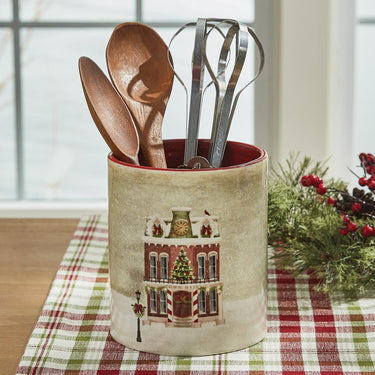 Vintage Town Square Utensil Crock - Park Designs - The Fox Decor